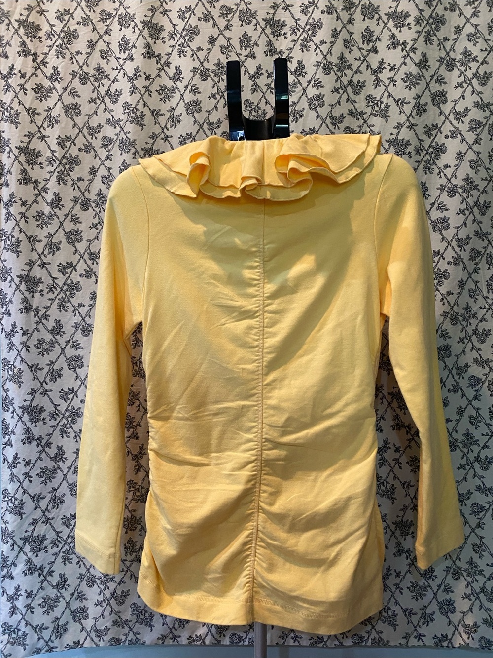 Neiman Marcus Yellow Ruffle Zip Jacket - Picture 3 of 5